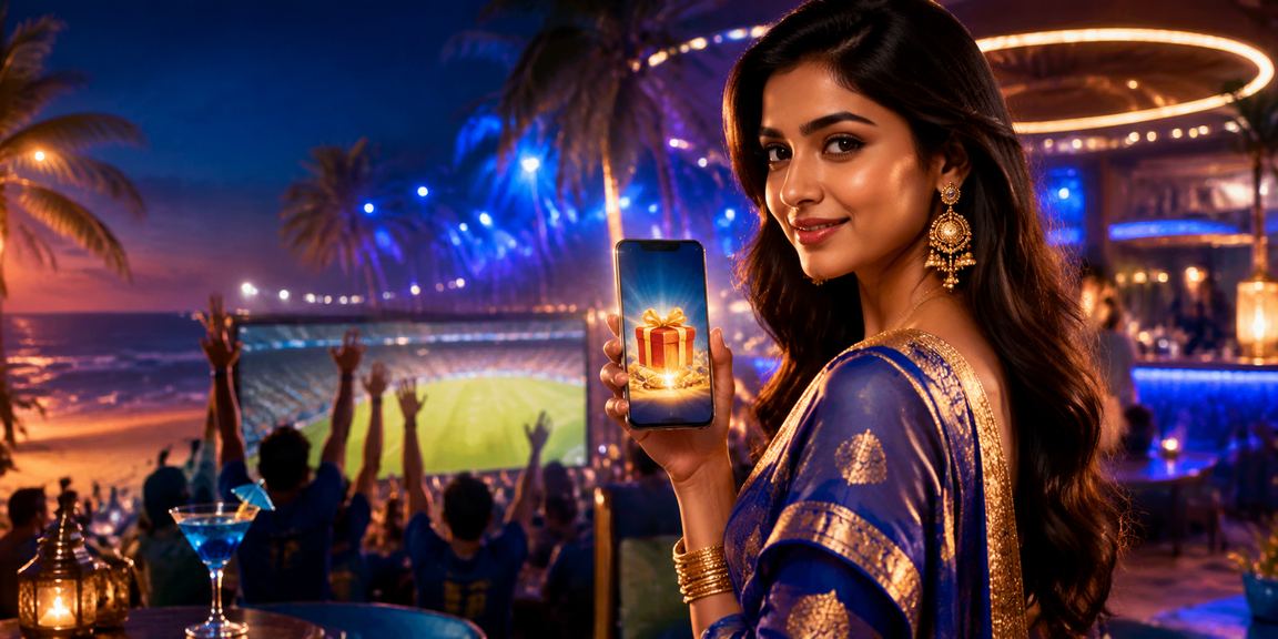 Bollywood style festive register bonus with roulette wheel